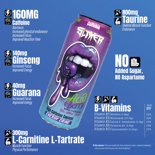 Slayer Energy - Acid Berry - Sugar free